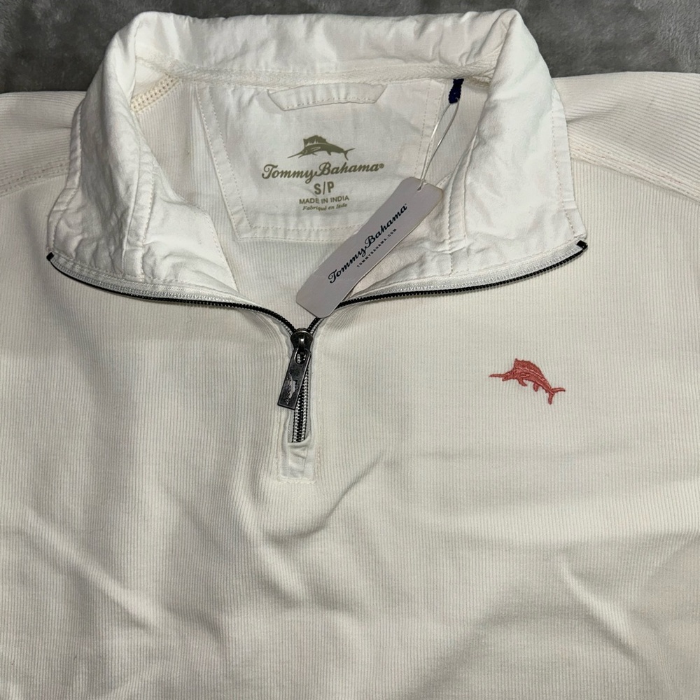 Tommy Bahama quarter zip sweater - Picture 5 of 11